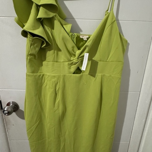 NY&C Lime Green Ruffle Dress – NWT XXL - Picture 2 of 12